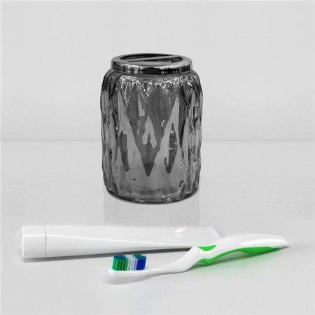 NUSTEEL Nusteel GLA328D-4 Black Glass With black Nickel Steel Toothbrush Holder GLA328D-4